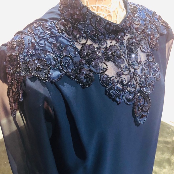 Vintage sequined cocktail dress - Picture 2 of 4